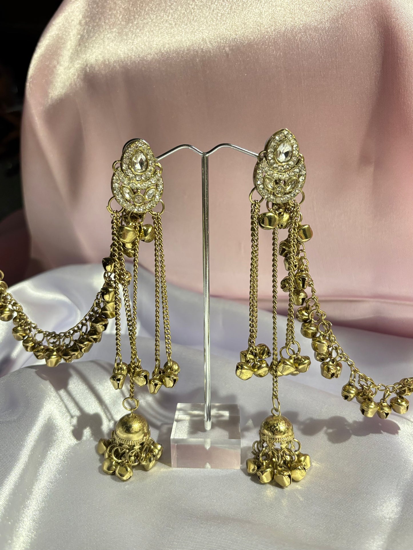 The Maya Sitara Crescent Ghungroo Dangles