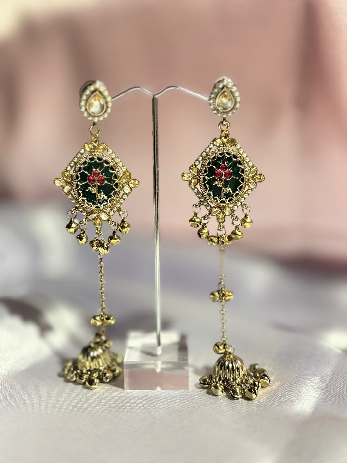 The Maya Noor Ethnic Earrings (circular shaped)