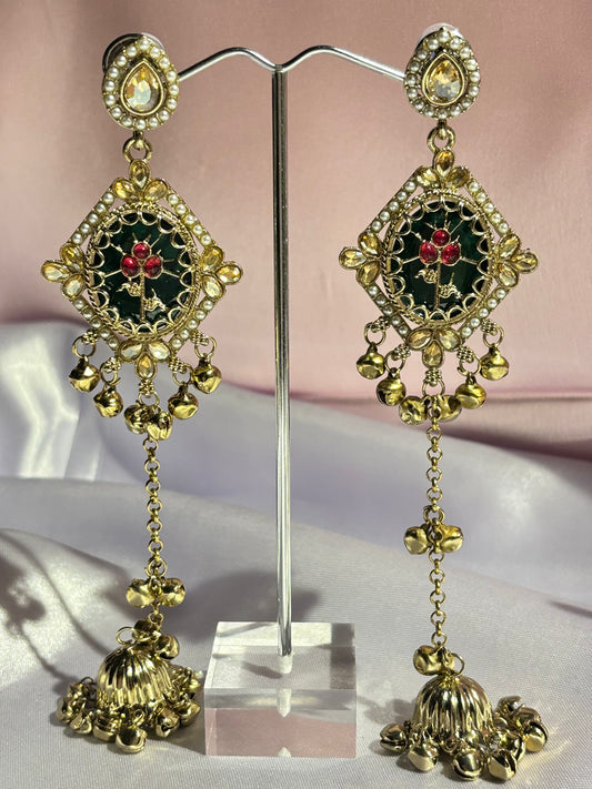 The Maya Noor Ethnic Earrings (circular shaped)