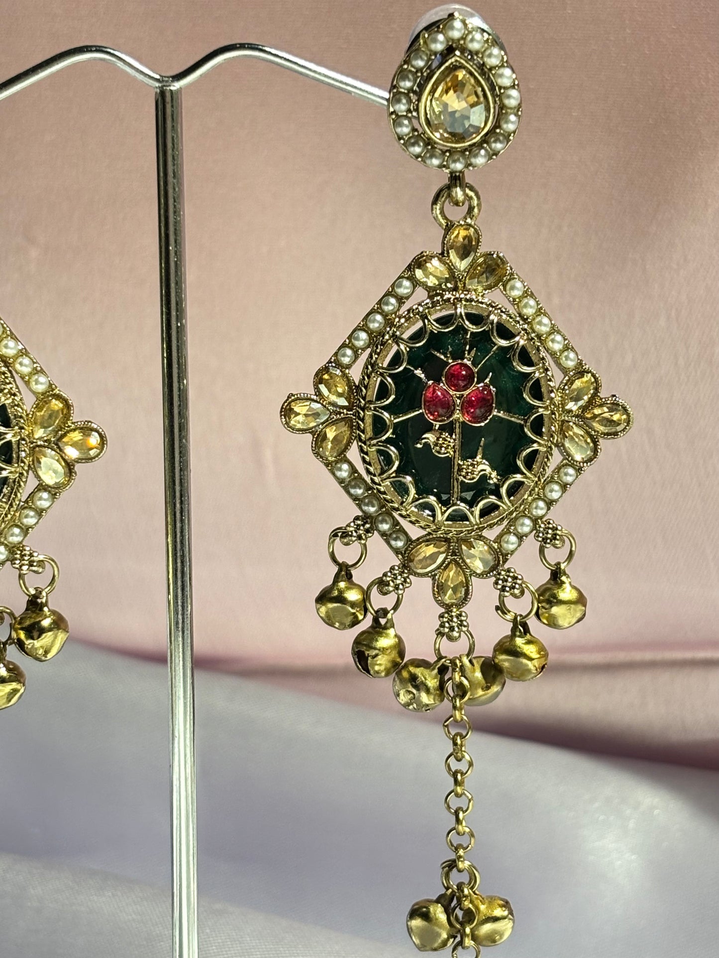 The Maya Noor Ethnic Earrings (circular shaped)