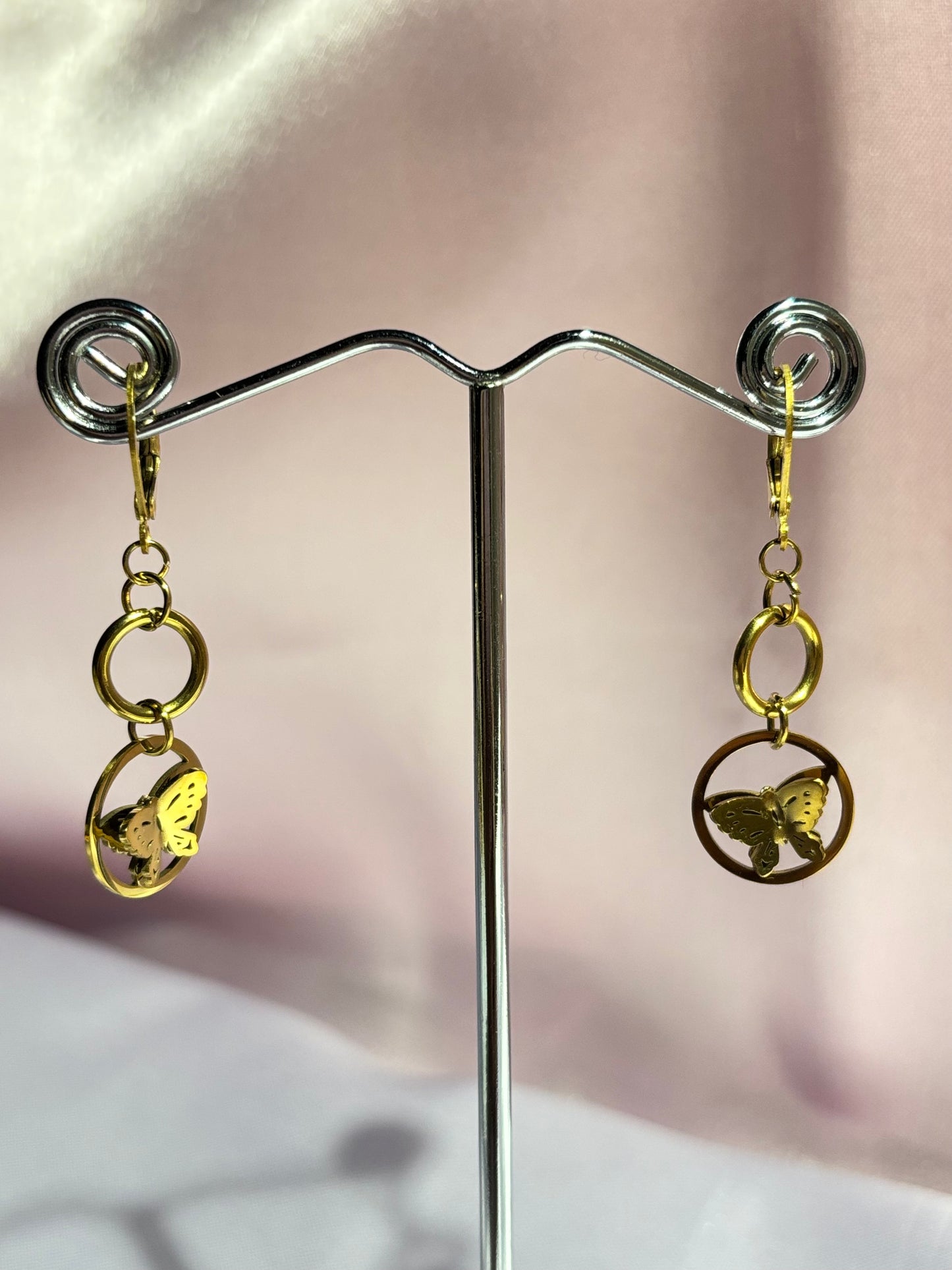 The Maya Mariposa Circle Drop Earrings
