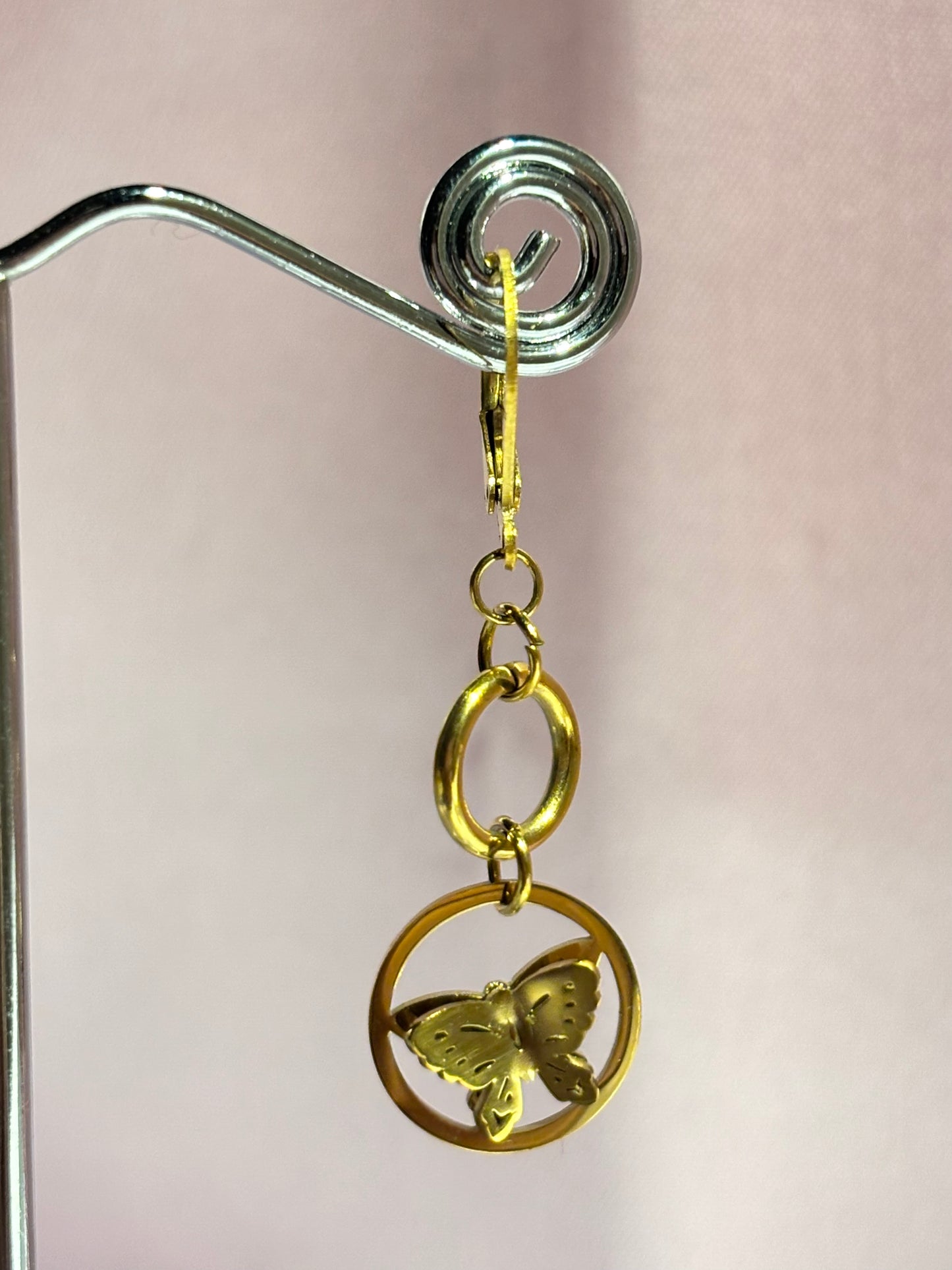 The Maya Mariposa Circle Drop Earrings