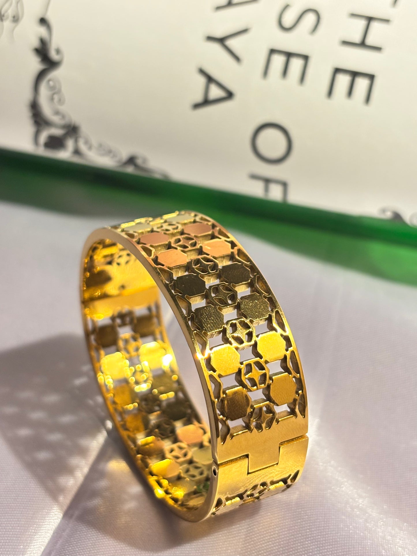 The Maya Mosaic Cutout Bangle
