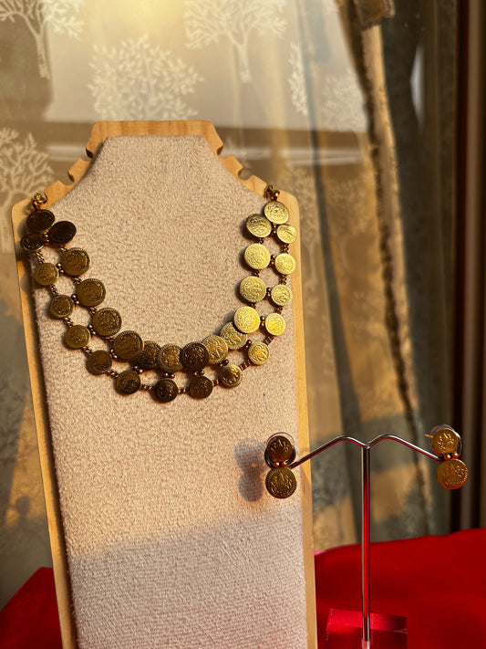 Maya Coin Necklace Set