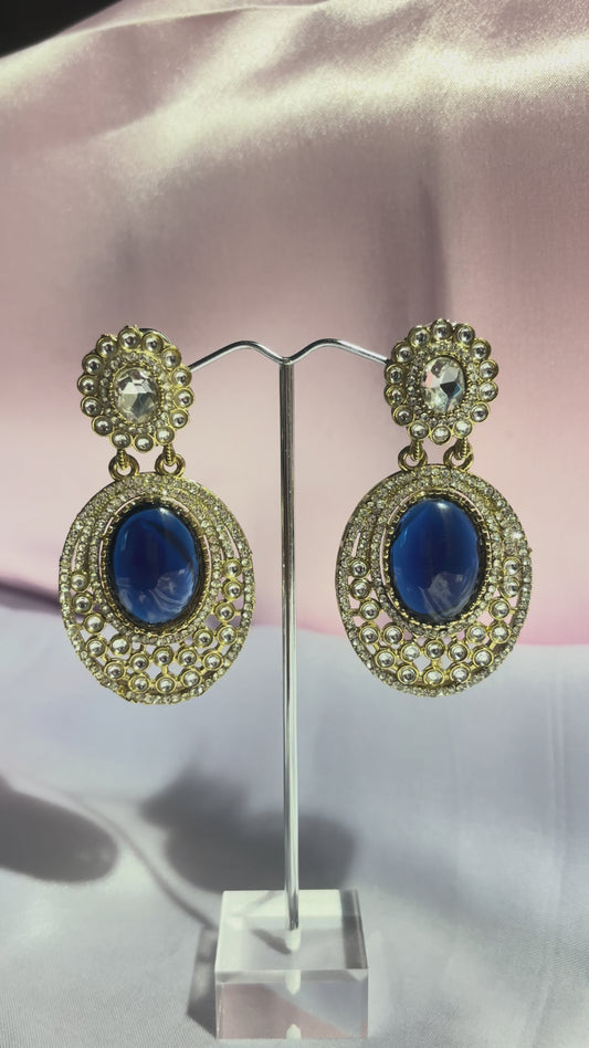 The Maya Surme Royal Navy Medallion Earrings